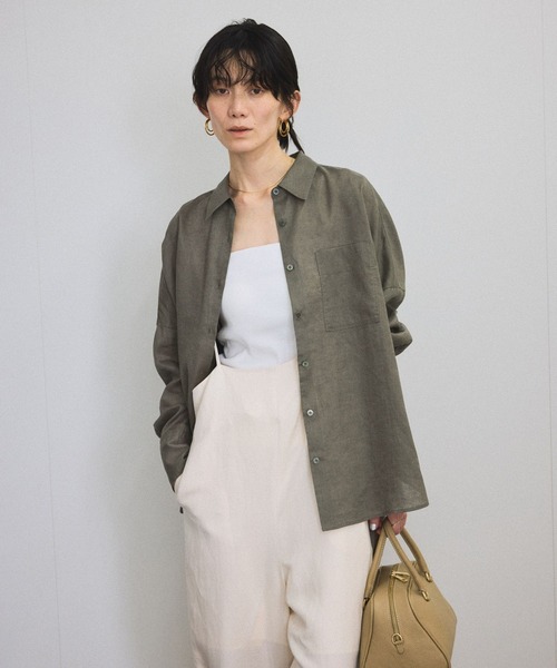 SALON adam et rope'（サロン アダム エ ロペ） リネンシャツ ブラウス