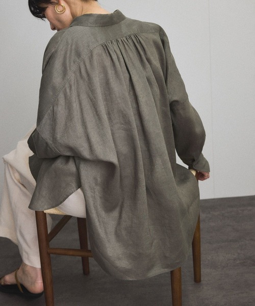 SALON adam et rope'（サロン アダム エ ロペ） リネンシャツ ブラウス