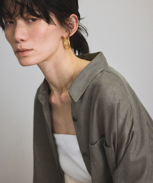 SALON adam et rope'（サロン アダム エ ロペ） リネンシャツ ブラウス