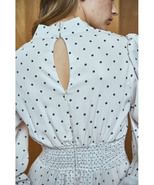 【正規品】Estella.K クロスネックタイ フラワー ドレス ERADIE Estella.K ワンピース Abby Dress クロスネックタイドットドレス