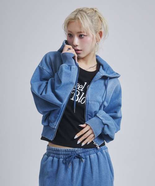パーカー Robertson Blvd Velour ショートパーカー レディース パーカー ショート丈 フルジップパーカー レディース : ZOZOTOWN