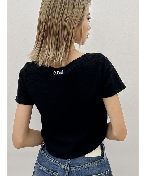 トップス GYDA GYDA tシャツ Mickey Mouse / フロントZIPワッフルトップス
