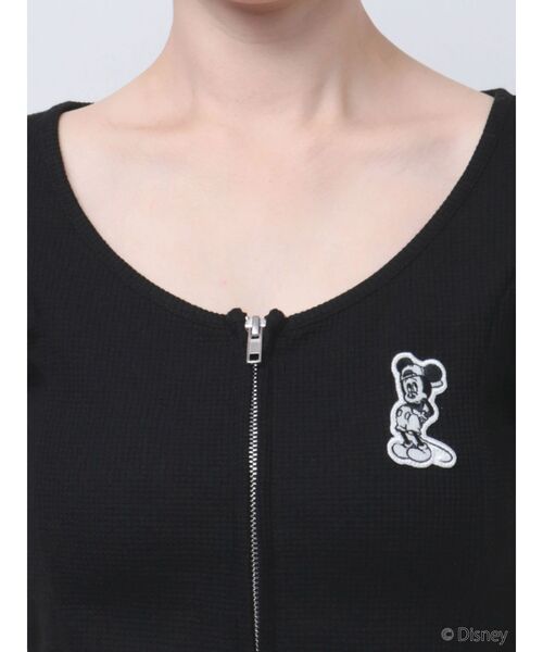 GYDA tシャツ Mickey Mouse / フロントZIPワッフルトップス