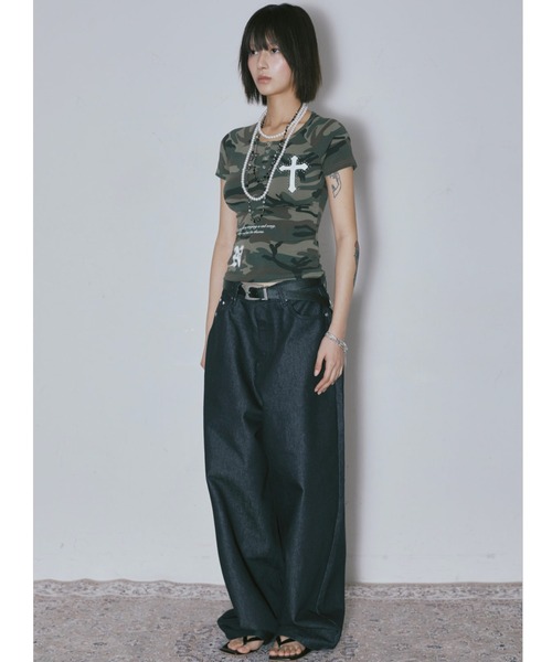 tシャツ A'GEM/9 × .kom 「NIIER NOR/ニーアノア」 VINTAGE CROSS BUTTON DOWN TEE/ヴィンテージク NIIER NOR tシャツ A'GEM/9 × .kom 「NIIER NOR/ニーアノア