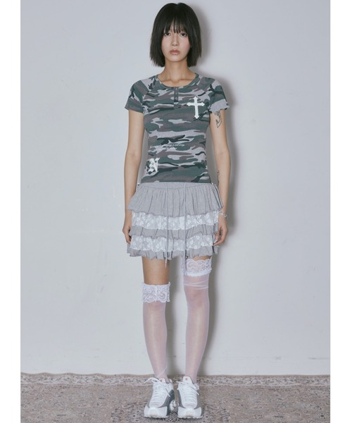 tシャツ A'GEM/9 × .kom 「NIIER NOR/ニーアノア」DOT LETTERING SLIM TEE/ドットレタリングスリムTシャツ A'GEM/9 × .kom 『NIIER NOR/ニーアノア』DOT LETTERING SLIM
