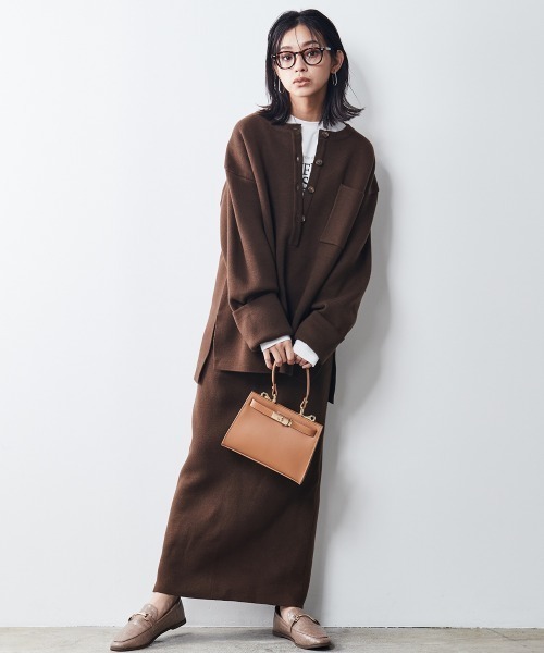 「CHIC STYLE」 「SMILELAND」タイトスカート L ブラック レディース_画像6