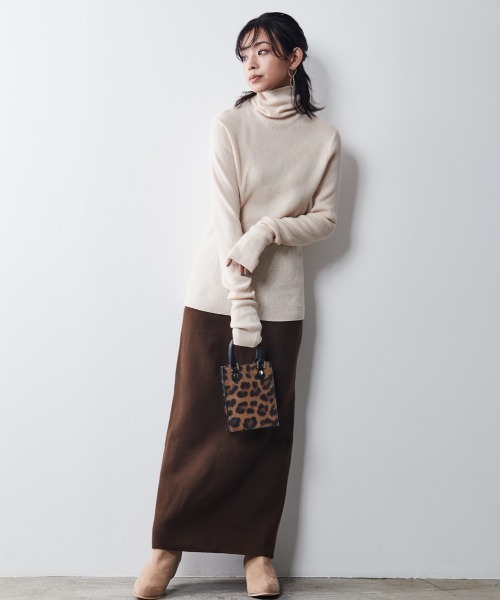 「CHIC STYLE」 「SMILELAND」タイトスカート L ブラック レディース_画像8