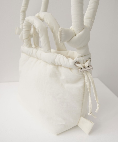 [NILLRING] 10AM SMALL ショルダーバッグ (IVORY) シャーリングナイロンショルダーバッグ (IVORY) - SILN | 60