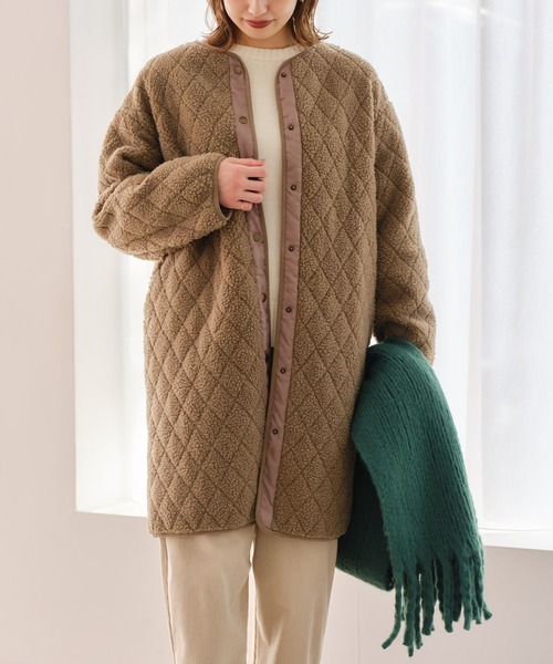 studio CLIP（スタディオクリップ） ノーカラーコート LARGE モカ