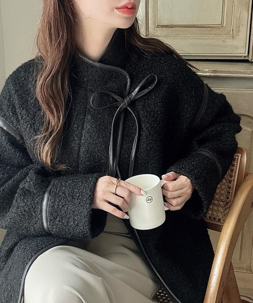 「Meiru」 ブルゾン SMALL アイボリー レディース_画像9