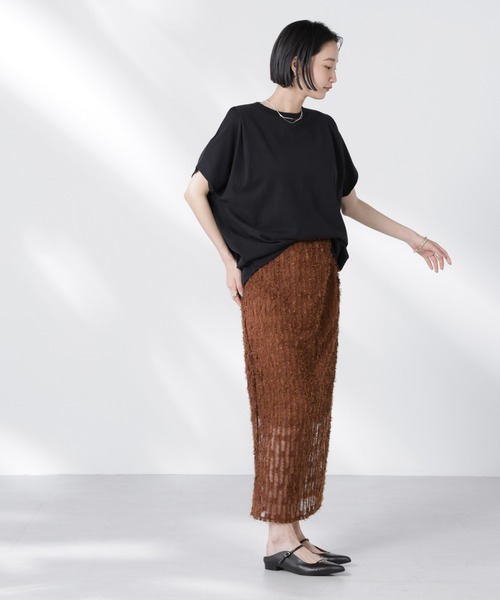 変形スリーブカットソー 変形スリーブ カットトップス