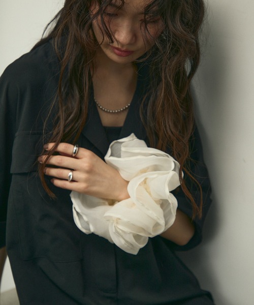 ripndip SCRUNCHIE ナーミーバディシュシュ 関税送料無料 シュシュ Organdie Big Frilled Scrunchie / オーガンジービッグ