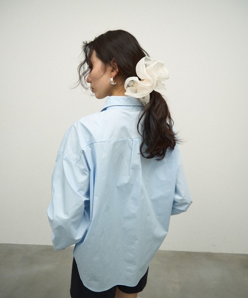 シュシュ Organdie Big Frilled Scrunchie / オーガンジービッグフリル