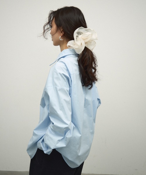 シュシュ Organdie Big Frilled Scrunchie / オーガンジービッグフリル