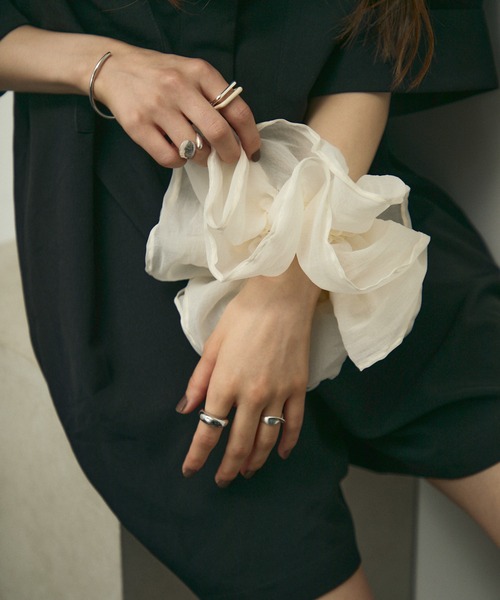 シュシュ Organdie Big Frilled Scrunchie / オーガンジービッグ