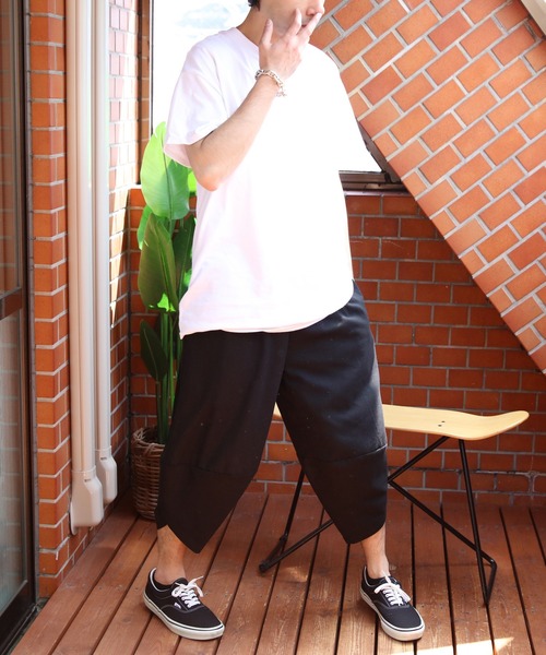 8 パンツ リネン サルエルパンツ メンズ レディース : ZOZOTOWN Yahoo