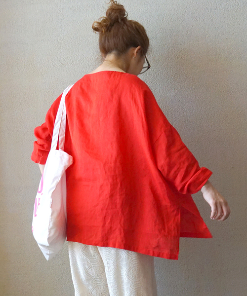 JOURNAL STANDARD LUXE ブラウス シャツ エアリーリネンボート
