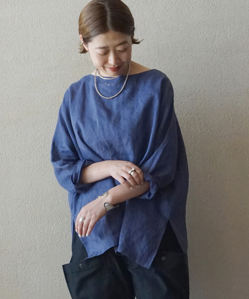 JOURNAL STANDARD LUXE ブラウス シャツ エアリーリネンボート