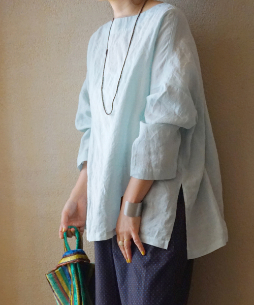 JOURNAL STANDARD LUXE ブラウス シャツ エアリーリネンボート