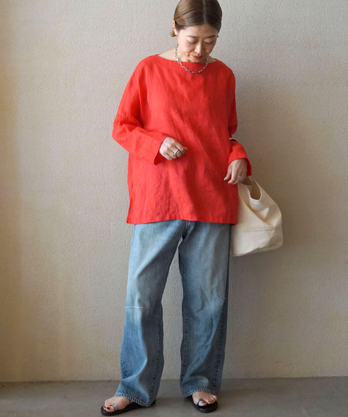 JOURNAL STANDARD LUXE ブラウス シャツ エアリーリネンボート