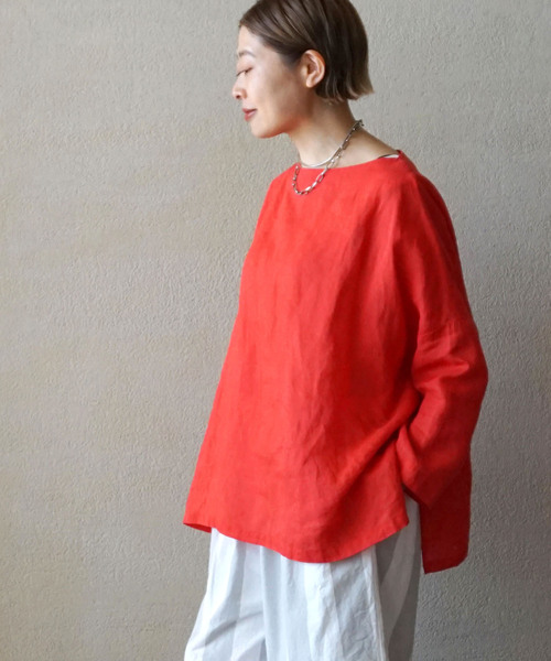 JOURNAL STANDARD LUXE ブラウス シャツ エアリーリネンボート