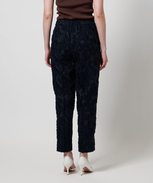 UNITED ARROWS パンツ ペイズリー カットジャガード テーパード
