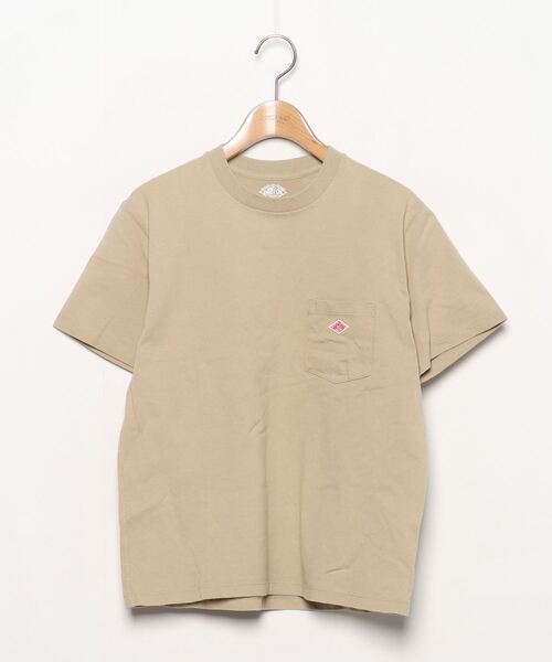 「DANTON」 半袖シャツ 36 ベージュ レディース Danton 「DANTON」 半袖Tシャツ 36 ベージュ レディース