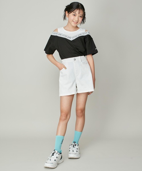 あきな☆！　女の子　子供服　夏服　半袖　Tシャツ　100サイズ　まとめ売り RandS tシャツ RandS 肩あきデザインコンパクトT キッズ 半袖