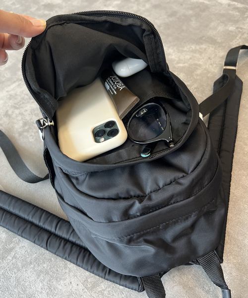 美品！NOMADIS メッシュリュック　ブラック NOMADIS プチメッシュリュック ブラック - メルカリ
