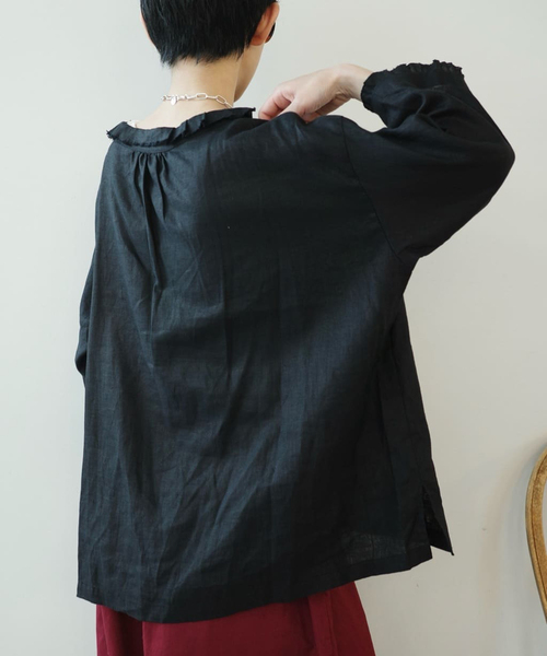 JOURNAL STANDARD LUXE ブラウス シャツ ソフトリネン タック