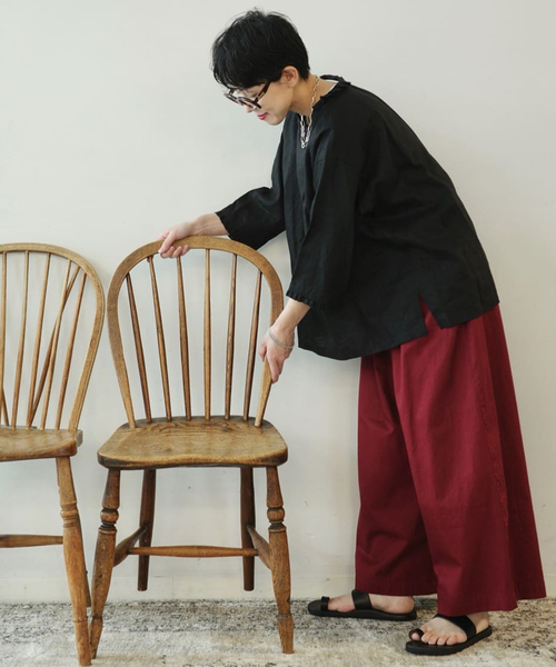 ジャーナルスタンダードLUXE.ブラウス JOURNAL STANDARD LUXE ブラウス シャツ ソフトリネン タック