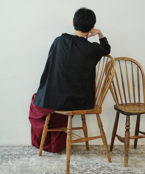 JOURNAL STANDARD LUXE ブラウス シャツ ソフトリネン タック