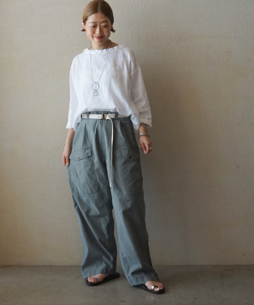 JOURNAL STANDARD LUXE ブラウス シャツ ソフトリネン タック