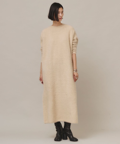 「Curensology」 ニットワンピース FREE カーキ レディース_画像6