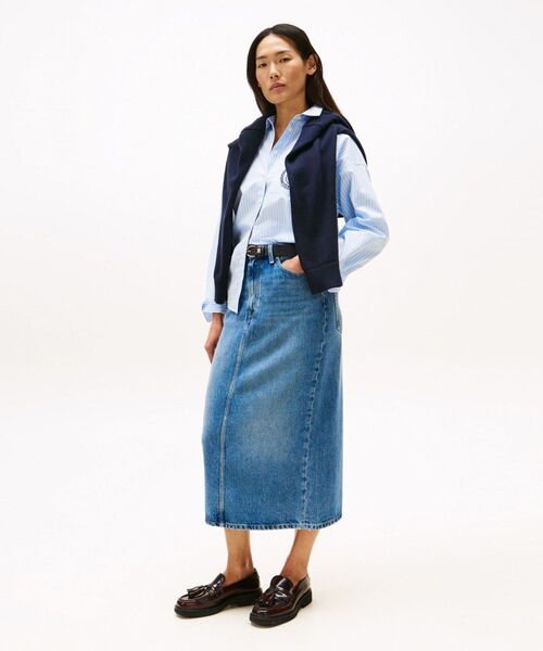 TOMMY HILFIGER（トミー・ヒルフィガー） スカート デニムミディハイ