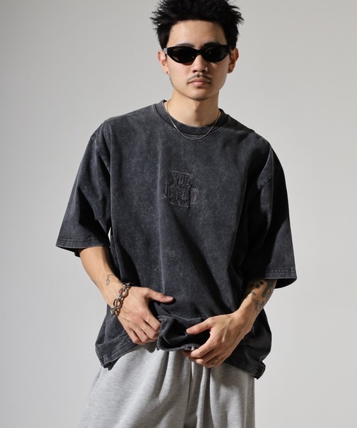 RE730 tシャツ 硫化染めマルチロゴTシャツ メンズ レディース