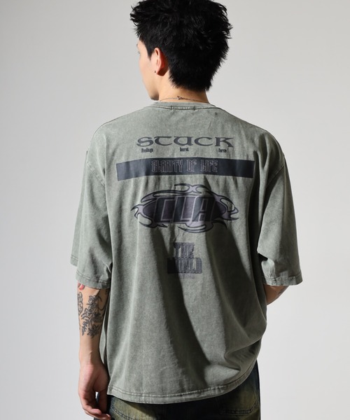 RE730 tシャツ 硫化染めマルチロゴTシャツ メンズ レディース