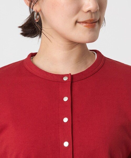 To b. by agnes カーディガン 「To b.コラボ」ドットボタン レディース