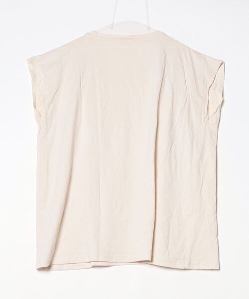 「AMERICAN HOLIC」 半袖カットソー L ベージュ レディース