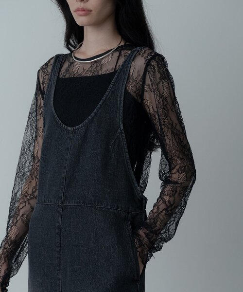 INDIVI GALLEST サロペット オーバーオール デニムサロペット 