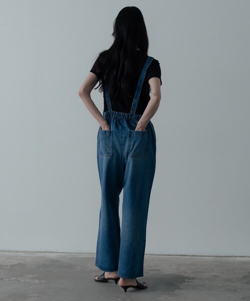 INDIVI GALLEST サロペット オーバーオール デニムサロペット