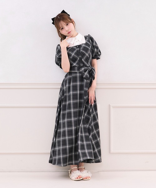 apres jour スカート 「セット着用可能」リボンロングスカート