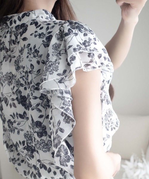 「mily bilet」 ノースリーブブラウス LARGE ホワイト レディース