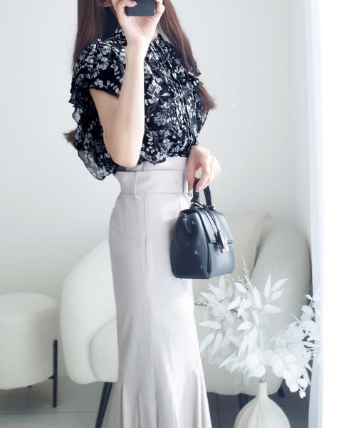 「mily bilet」 ノースリーブブラウス LARGE ホワイト レディース