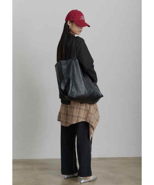 SEN TOKYO トートバッグ ビッグ レザー トートバッグ レディース 大