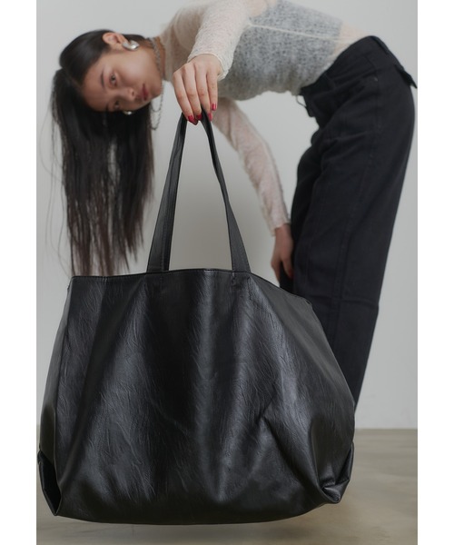 SEN TOKYO トートバッグ ビッグ レザー トートバッグ レディース 大