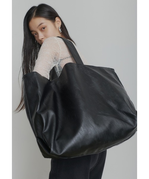 SEN TOKYO トートバッグ ビッグレザートートバッグ メンズ レディース