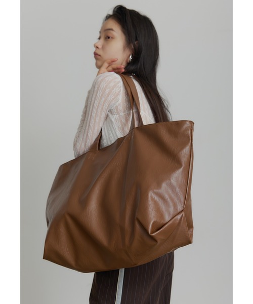 SEN TOKYO トートバッグ ビッグレザートートバッグ メンズ レディース