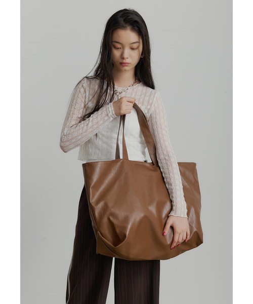 SEN TOKYO トートバッグ ビッグレザートートバッグ メンズ レディース