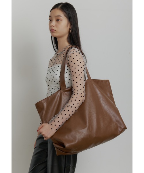 SEN TOKYO トートバッグ ビッグ レザー トートバッグ レディース 大